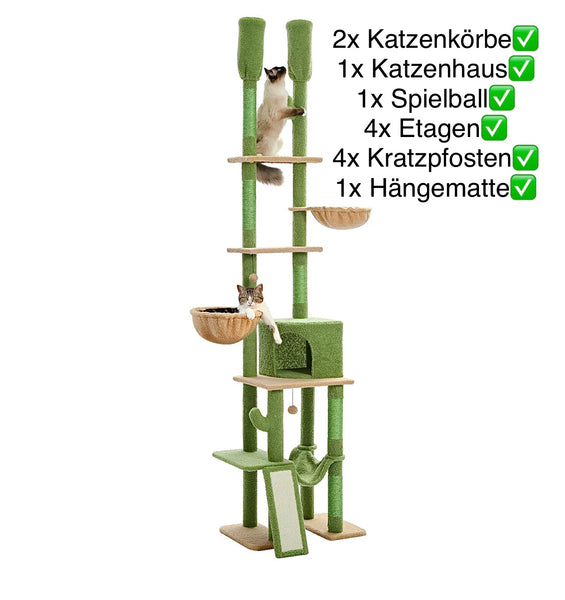 Katzenbaum-Kratzkaktus Kratzbaum Katzenpalast XXL - Sparimperium