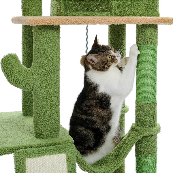 Katzenbaum-Kratzkaktus Kratzbaum Katzenpalast XXL - Sparimperium