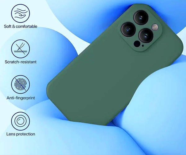 Silikon Schutzhülle für iPhone 12-16 Pro Max mit Kameraschutz - Sparimperium
