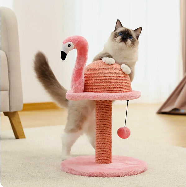 Kratzflamingo Kratzbaum für Katzen Flamingo Katzenbaum - Sparimperium