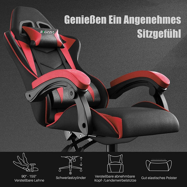 Gaming-Stuhl Ergonomischer Bürostuhl mit Kissen - Sparimperium