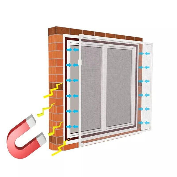 Fliegengitter für Fenster mit Magnetrahmen - Sparimperium