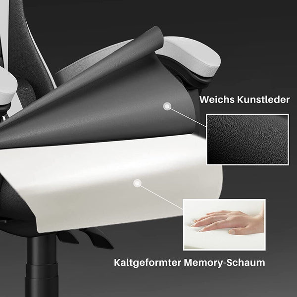 Gaming-Stuhl Ergonomischer Bürostuhl mit Kissen - Sparimperium