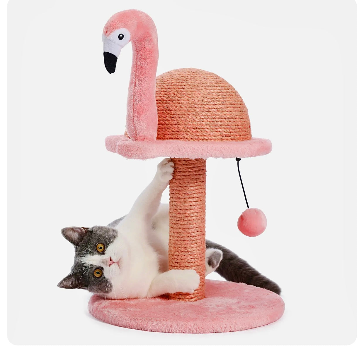 Kratzflamingo Kratzbaum für Katzen Flamingo Katzenbaum - Sparimperium