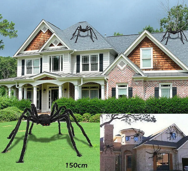 Riesenspinne Halloween-Dekoration 50-200cm - Sparimperium