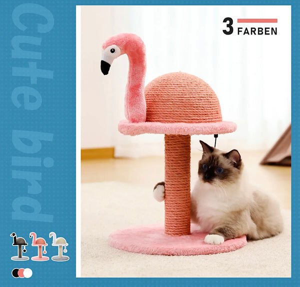 Kratzflamingo Kratzbaum für Katzen Flamingo Katzenbaum - Sparimperium