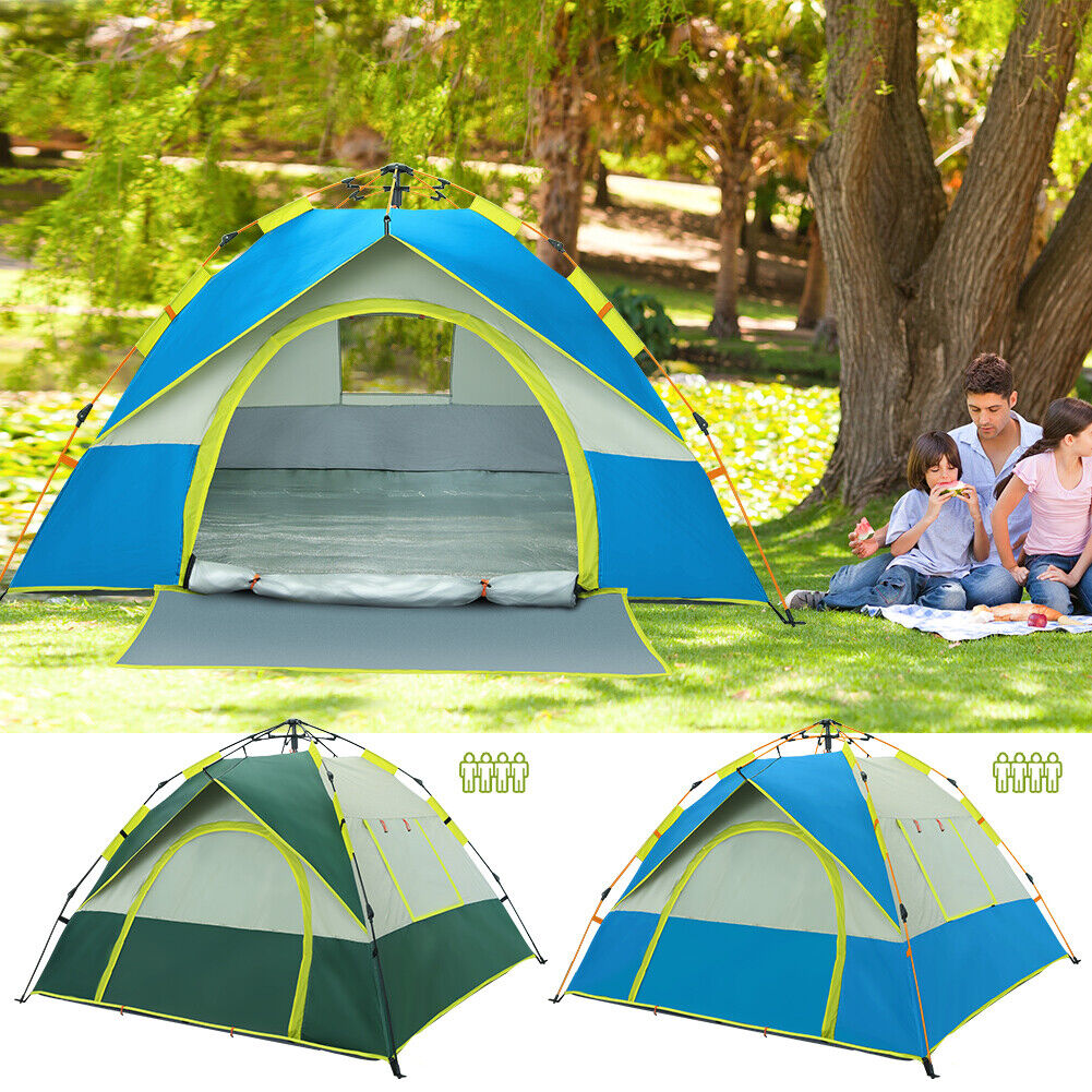 pop up zelt familie Campingzelt Pop Up Wurfzelt für 3-4 Personen Wasserdicht