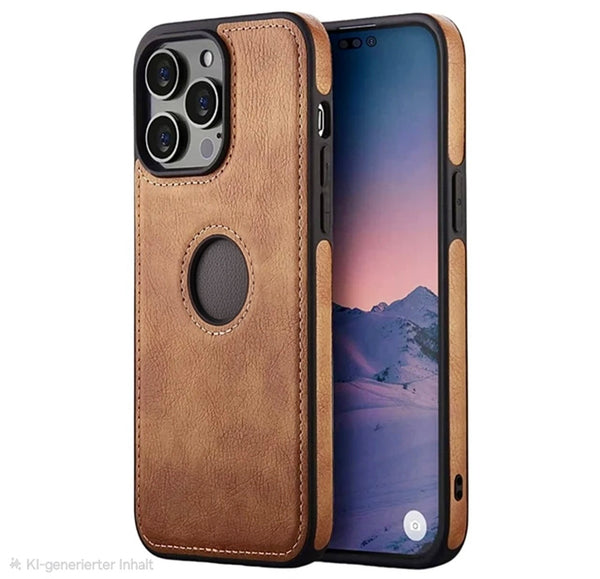 Kunstleder Schutzhülle für iPhone 7 11 12 13 14 15 16 Pro Max PU-Leder - Sparimperium