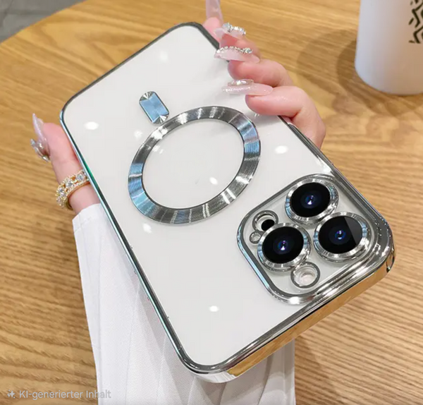 MagSafe Schutzhülle für iPhone 11-17 Pro Max Kameraschutz Transparent - Sparimperium