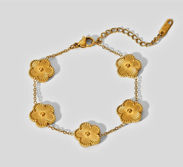 Kleeblatt Armband für Damen Armreif Glücksarmband