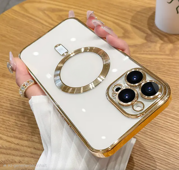 MagSafe Schutzhülle für iPhone 11-17 Pro Max Kameraschutz Transparent - Sparimperium