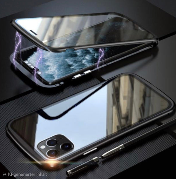 Magnetische Schutzhülle für IPhone 11-17 Pro Max XS Max 360 Grad Schutz - Sparimperium