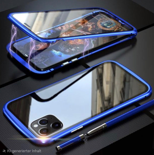 Magnetische Schutzhülle für IPhone 11-17 Pro Max XS Max 360 Grad Schutz - Sparimperium