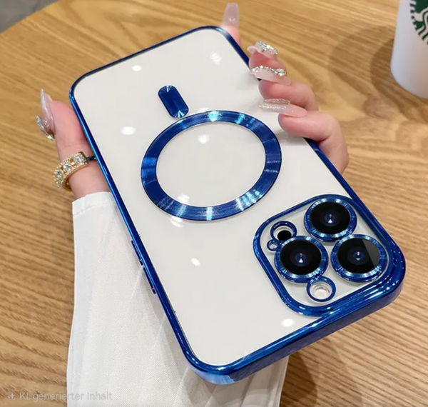 MagSafe Schutzhülle für iPhone 11-17 Pro Max Kameraschutz Transparent - Sparimperium