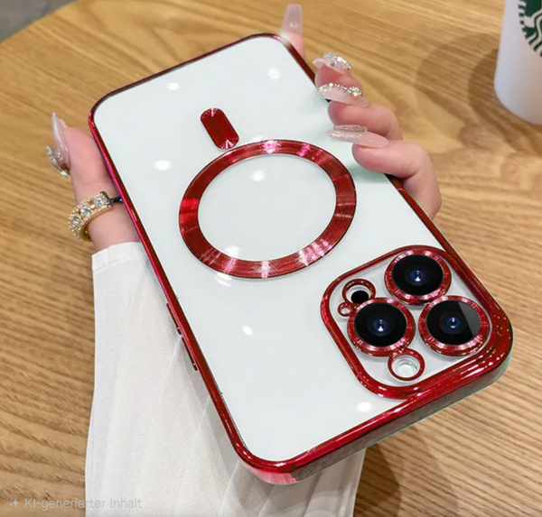MagSafe Schutzhülle für iPhone 11-17 Pro Max Kameraschutz Transparent - Sparimperium
