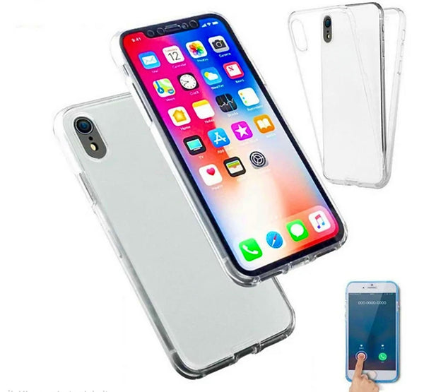 TPU 360 Grad Schutzhülle für iPhone 8-16 Pro Max Transparent - Sparimperium