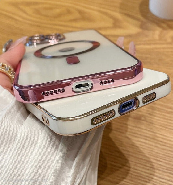 MagSafe Schutzhülle für iPhone 11-17 Pro Max Kameraschutz Transparent - Sparimperium