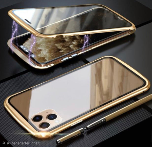 Magnetische Schutzhülle für IPhone 11-17 Pro Max XS Max 360 Grad Schutz - Sparimperium