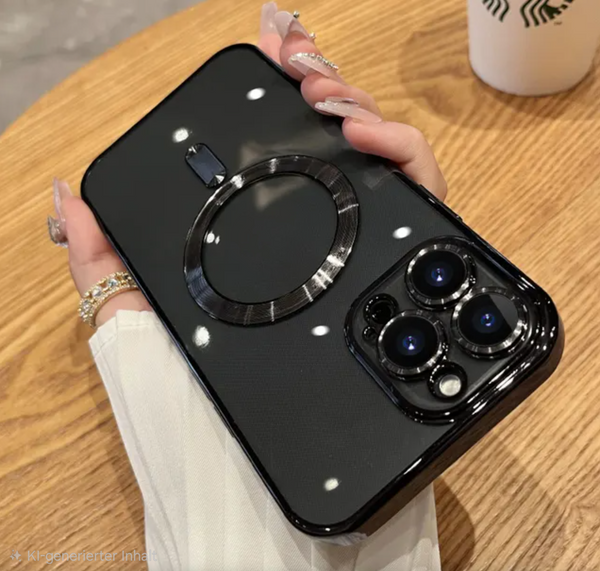 MagSafe Schutzhülle für iPhone 11-17 Pro Max Kameraschutz Transparent - Sparimperium