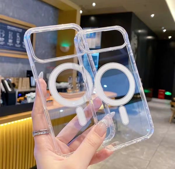 MagSafe Hülle für iPhone 11-17 Pro Max Air Transparent