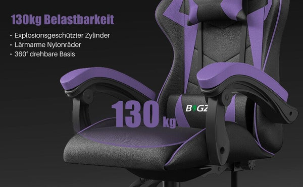 Gaming-Stuhl Ergonomischer Bürostuhl mit Kissen - Sparimperium