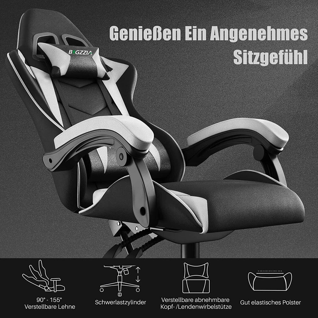 Gaming-Stuhl Ergonomischer Bürostuhl mit Kissen