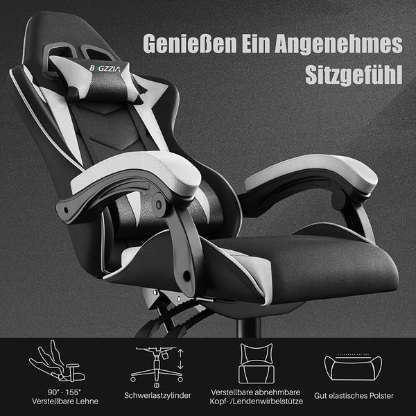 Gaming-Stuhl Ergonomischer Bürostuhl mit Kissen - Sparimperium