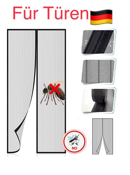 Fliegengitter für Türen Mückennetz mit Magnetverschluss - Sparimperium