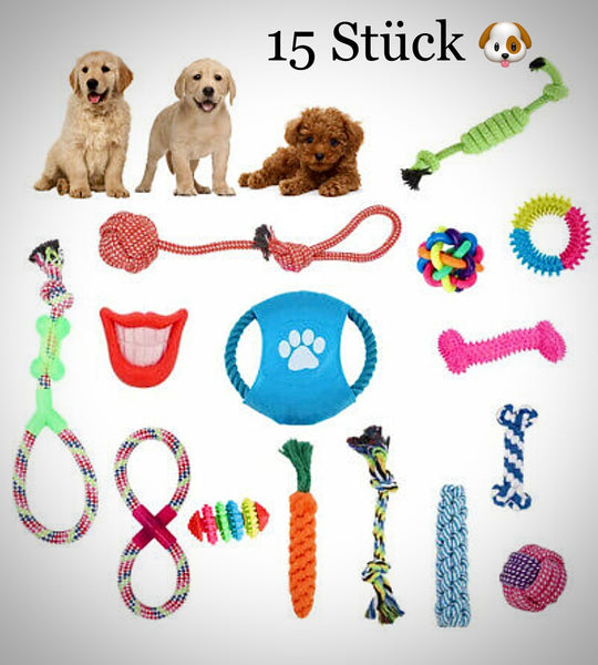 Hundespielzeug 15 Teile Welpen Spielzeug - Sparimperium
