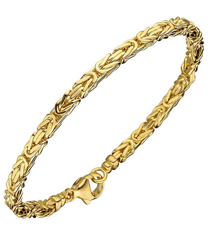 Königsarmband aus (333) Gold 19cm Unisex - Sparimperium