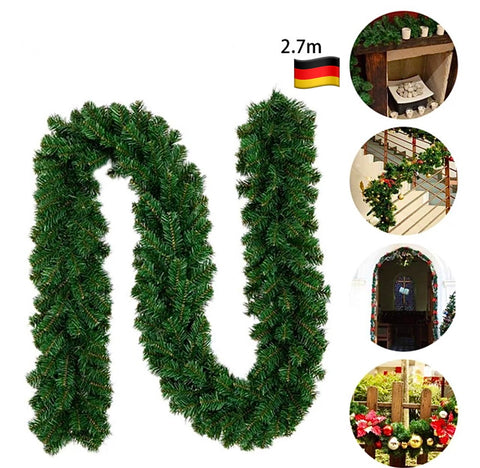 Weihnachtsgirlande PVC Weihnachtsdeko 270cm - Sparimperium