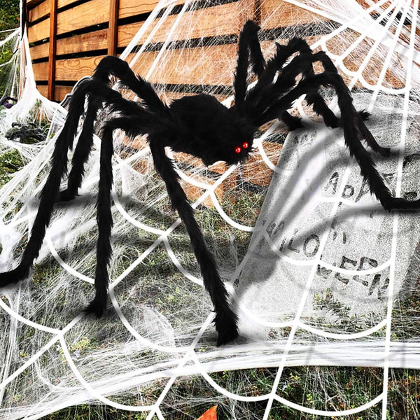 Riesenspinne Halloween-Dekoration 50-200cm - Sparimperium